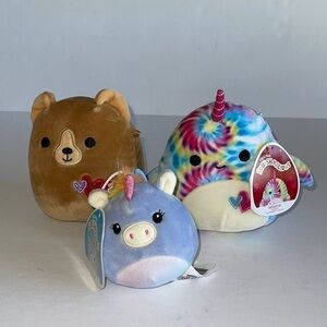NWT Squishmallows Omar, Petula And Milaina Bundle